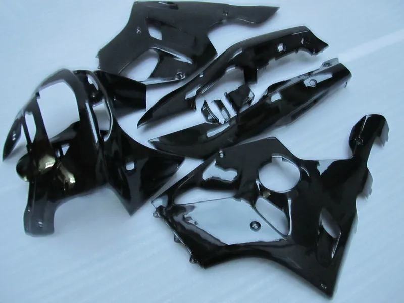 

Free Customize fairings bodywork for Kawasaki ZX 6R 1994 1995 1996 1997 all glossy black NINJA zx6r 94-97 ABS fairing kit HK26