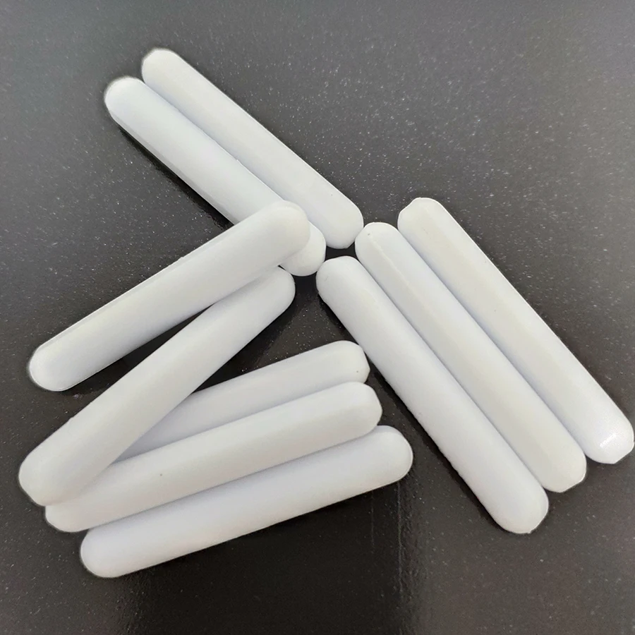 C3x12mm 10 шт. PTFE магнитная мешалка миксер мешалки PTFE мешалки белый тефлон спин баров без поворотного кольца