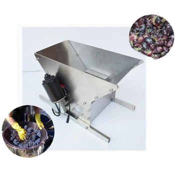 

Double/Single Roller Red Wine Brewing Grape Crusher Stainless Steel Electric Juice Grape Press Machine Accessories Tool 220V 96W