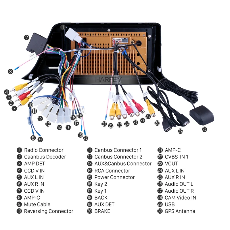 Sale Harfey 9"Android 8.1 GPS Navigation Radio For 2016-2018 Toyota C-HR LHD Bluetooth 3G Wifi Digital TV Rearview Camera DVR OBD II 4