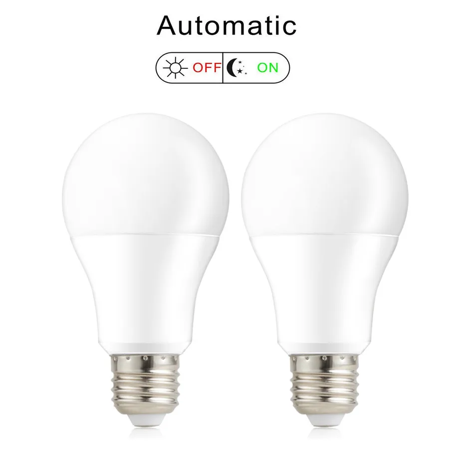 

Sensor Light Bulb Dusk to Dawn LED Smart Lighting Bulbs 10W 15W E27 B22 Automatic On / Off Indoor/Outdoor Yard Garage Garden