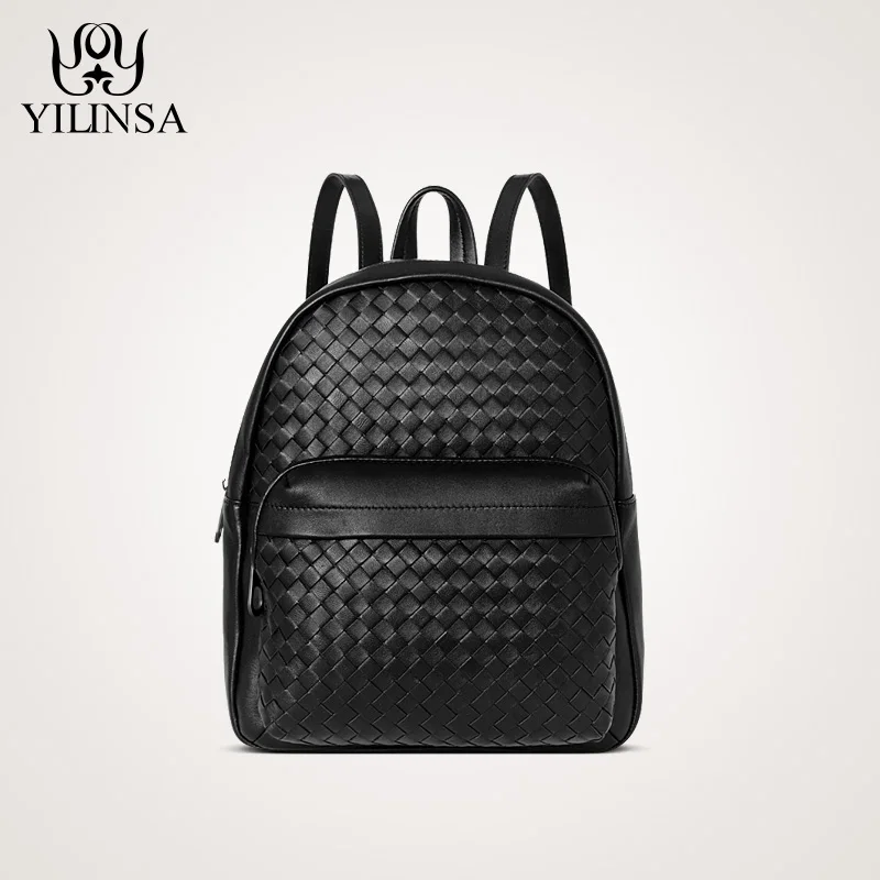 Рюкзак из натуральной овечьей кожи, унисекс сумка на плечо, прочный простой рюкзак ручной работы, дикая маленькая сумка, дорожная сумка