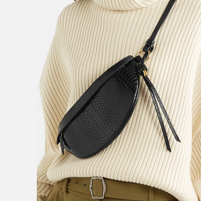 Женская поясная сумка со змеиным узором на груди сумки для женщин 2019