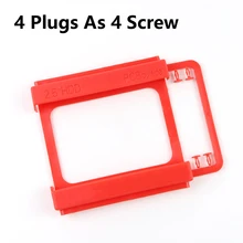 От 2,5 до 3,5 дюймов SSD HDD Монтажный пластиковый адаптер с 4 вилками в качестве винта