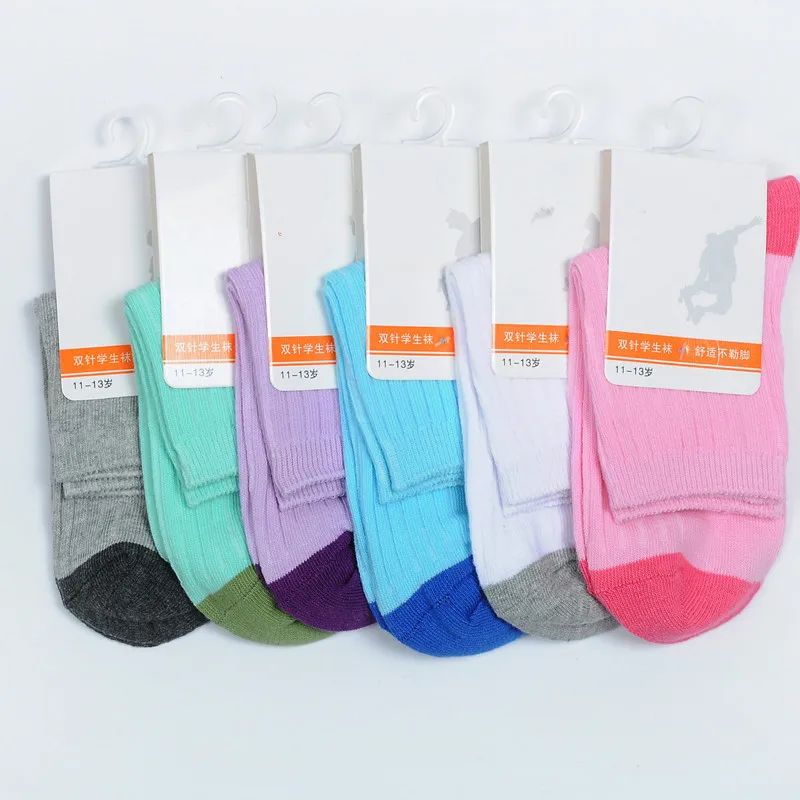 

Soft Cotton Children Socks Casual School Girls Socks Fashion Cotton Socks for Kids Socks Brand Children Short Socks 6pairs/lot