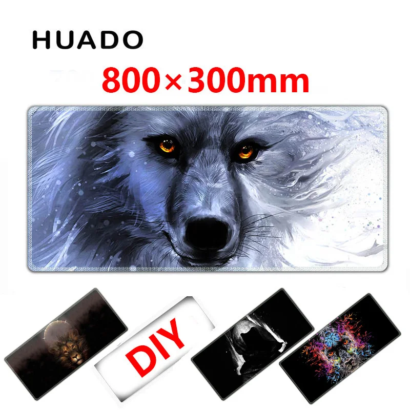  Rubber Gaming Mouse Pad mouse mat large lock edge mousepad 800*300mm desk mats for steelseries/warf