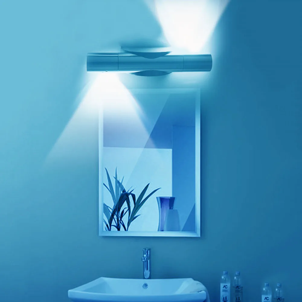 Зеркало переднее освещение настенные светильники бра вращающийся LED SMD 2 Вт