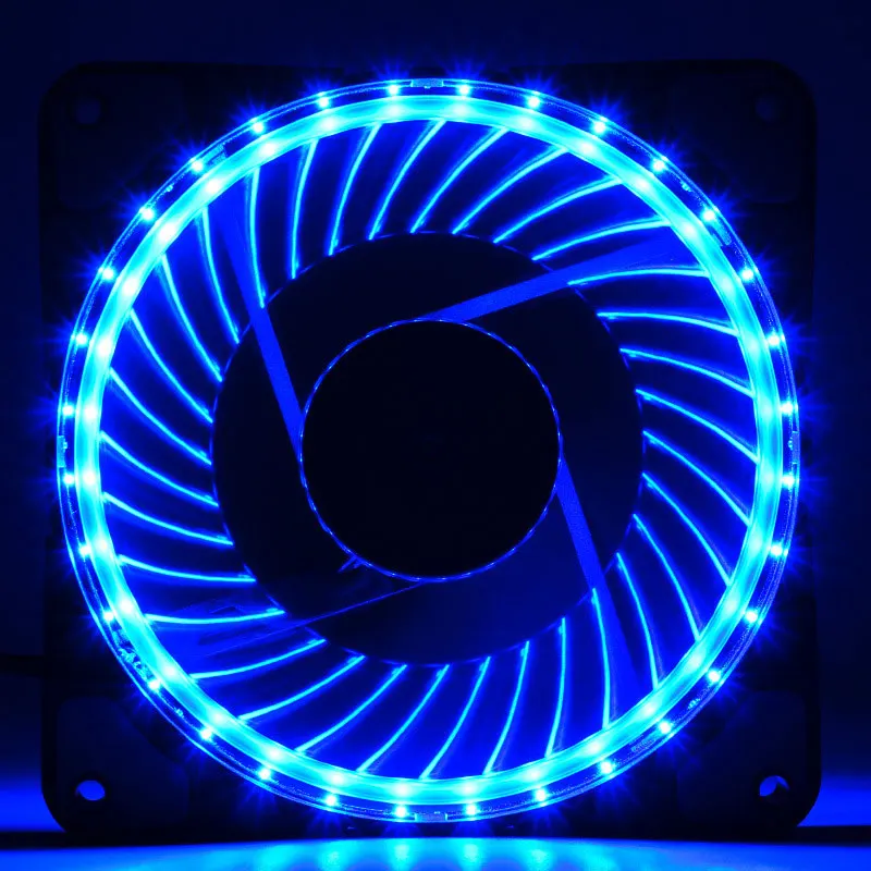 

12CM PWM Fan Solar Eclipse Hydraulic Bearing Quiet Cooling Case with Rubber Pads @JH