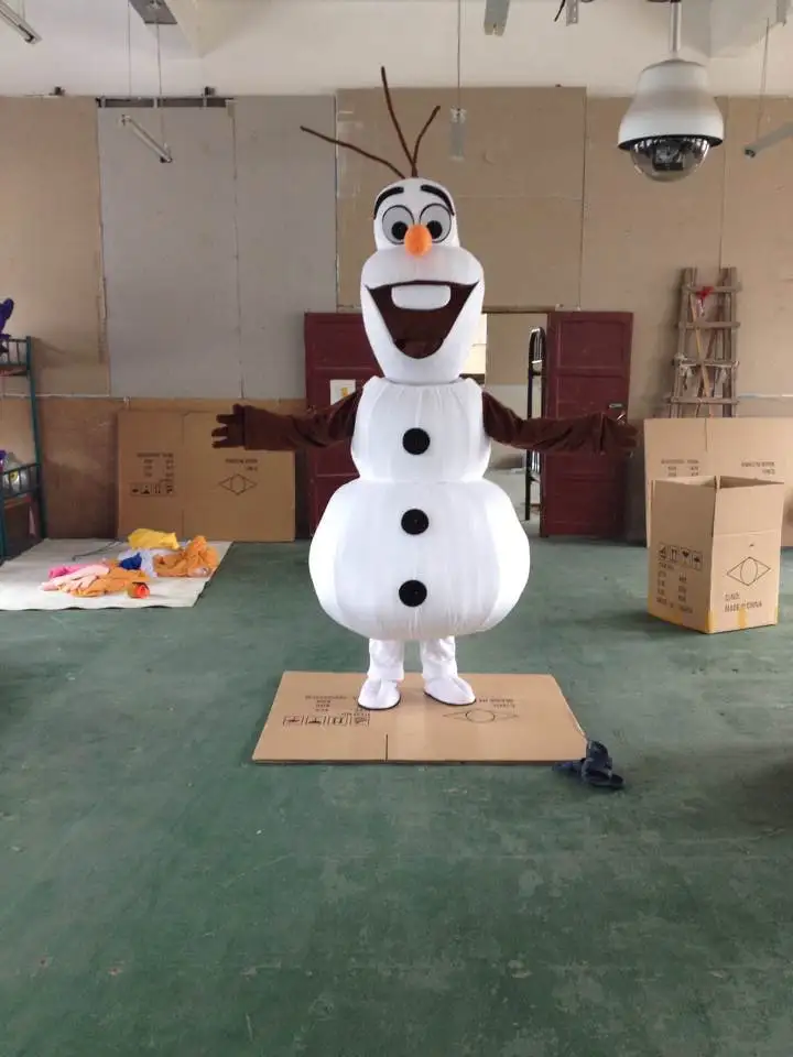 Взрослый улыбающийся маскарадный костюм Олаф одежда снеговика мультфильм персонаж костюм