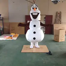 Взрослый улыбающийся маскарадный костюм Олаф одежда снеговика мультфильм персонаж костюм