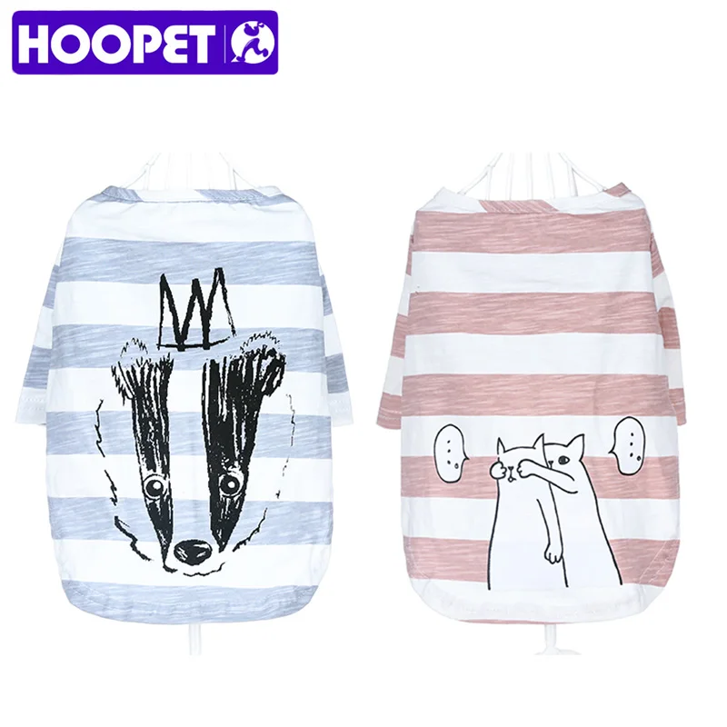 HOOPET Милая Одежда для собак мягкая летняя хлопковая футболка щенков костюм