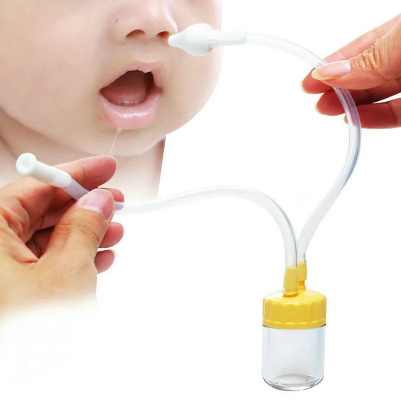 Безопасный Очиститель носа для новорожденных, Вакуумный аспиратор для всасывания слизи носа, аспиратор для дыхания, удобный уход за здоровыми детьми