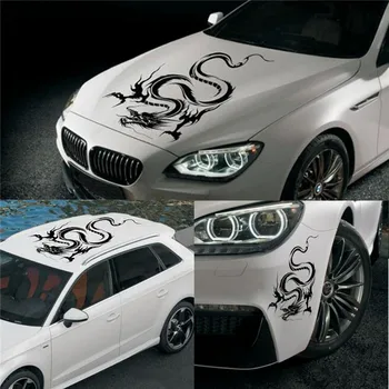 

Car Hood Body Vinyl Graphic Wrap Decal Dragon Sticker on Car Racing Sport Reflect Vinyl Decal Personality Waterproof Accessories