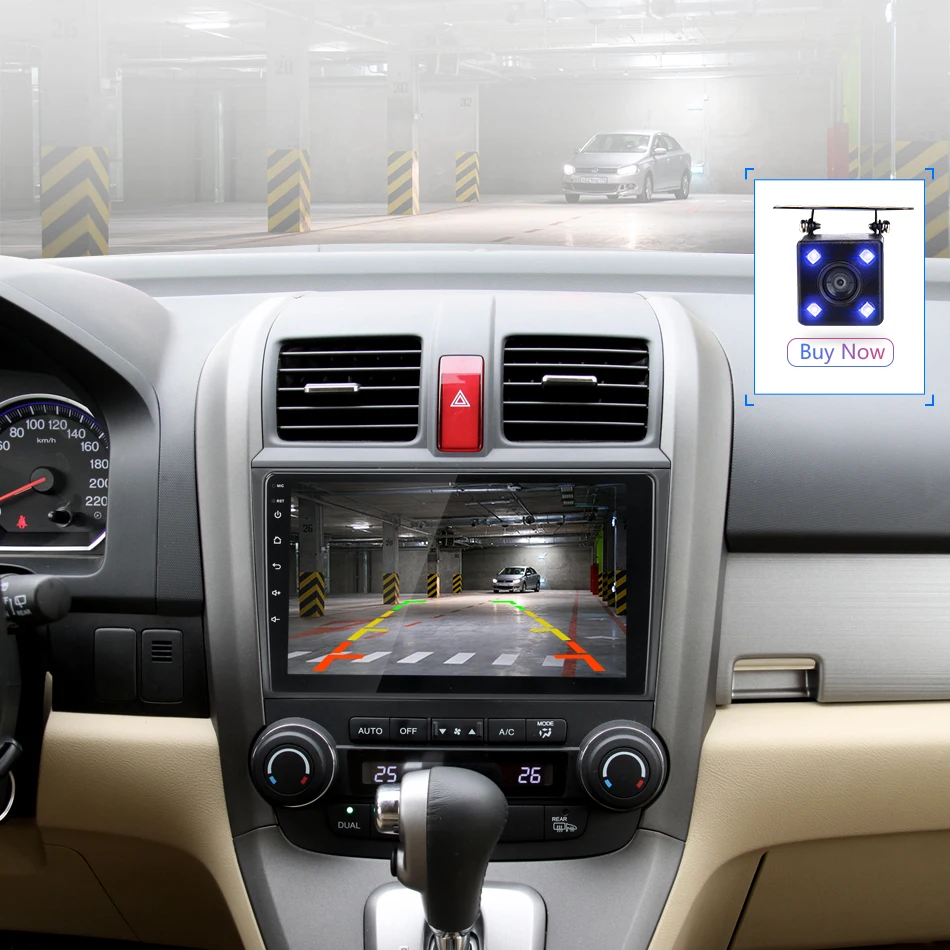 Discount Jansite 9" Car Android Radio for Honda CRV CR-V 2007 2008 2009 2010 2011  Multimedia player Navigation GPS 4G WIFI IPS screen 13