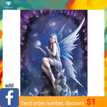 Полный квадратный DIY 5D Сказочная картина с кристаллами изображение горного хрусталя 3D Мозаика Бриллиантовая вышивка для дома Декор подарок на заказ любые размеры