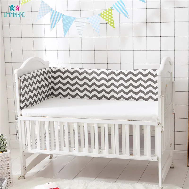 grey bumper pads for crib