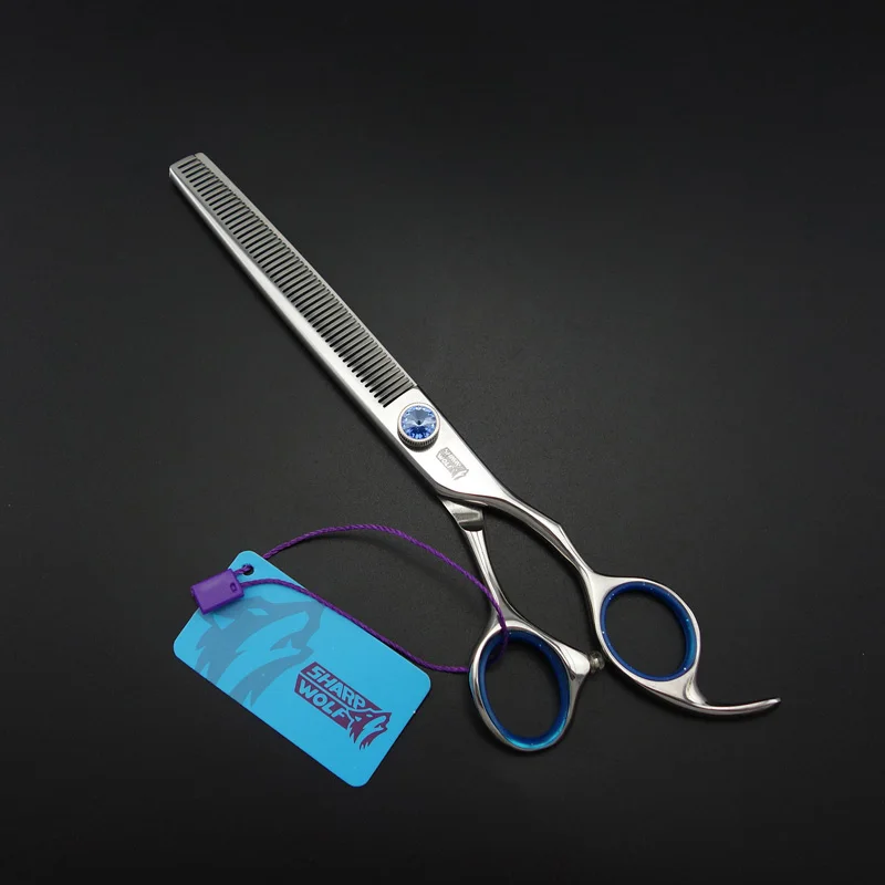 

"SHARP WOLF"7.0 inch Professional Pet Dog Grooming scissors Thinning scissors 440C k557