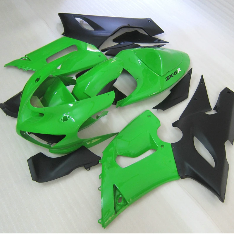 Plastic fairing kit Kawasaki ZX6R 2005 2006 Parts 05 06 636 green black bodywork set S244|Full Fairing - AliExpress