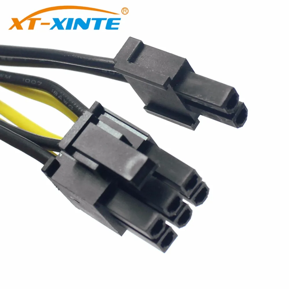 XT-XINTE Power Supply Cable 8Pin to Dual Large 4Pin CPU Adapter Cable for PC 4+4pin Power cables Wire for Miner Mining Bitcoin