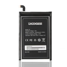 Doogee t6 батареи 6250 мАч 100% первоначально новая замена аксессуары аккумуляторы для doogee t6 смартфон + на складе