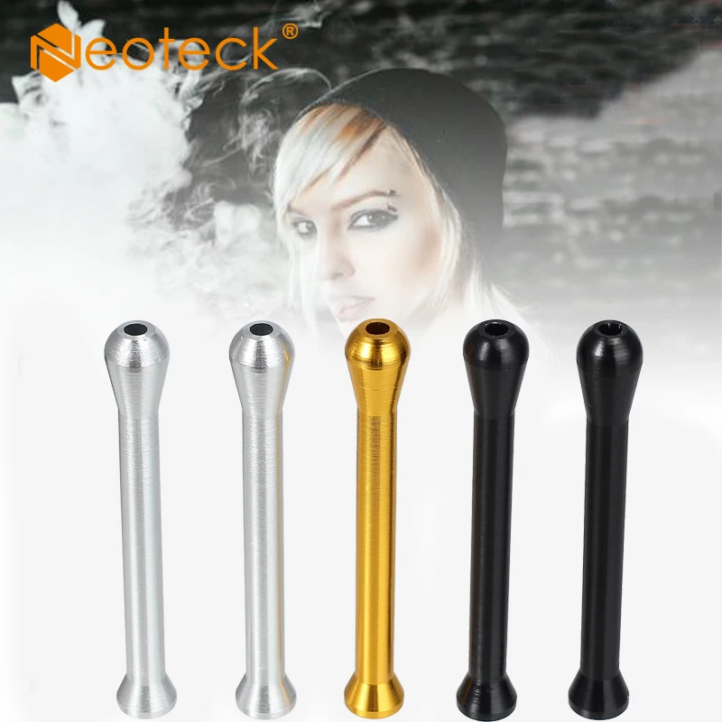Neoteck 5 шт. портативная металлическая трубка для нюхательного табака снортера