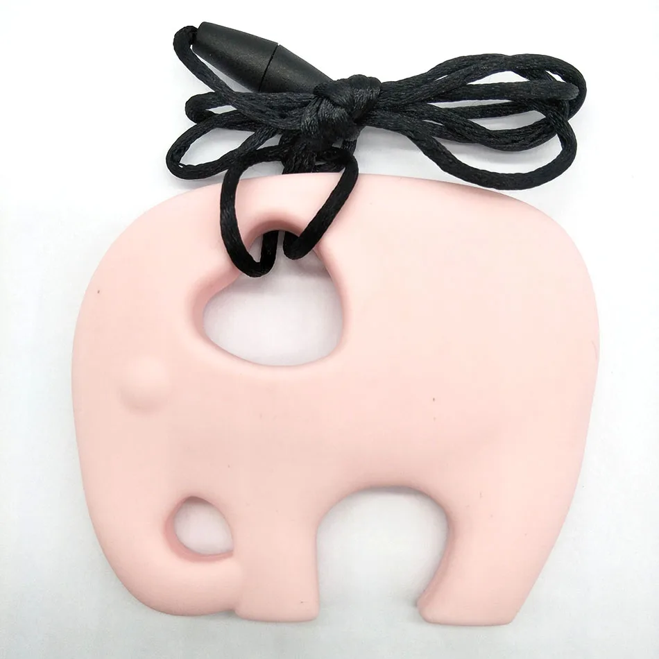 Beli Gajah Silicone Teether Mainan Gigi Bayi Manik manik Mengunyah Kalung Perawatan Alat Liontin Food Grade Silicone Bpa Gratis