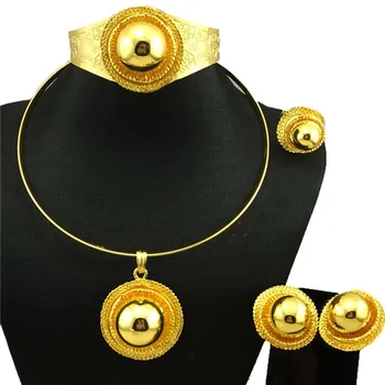 

indian jewelry dubai gold colour jewelry women fashion necklace fine jewelry sets gold jewelry sets