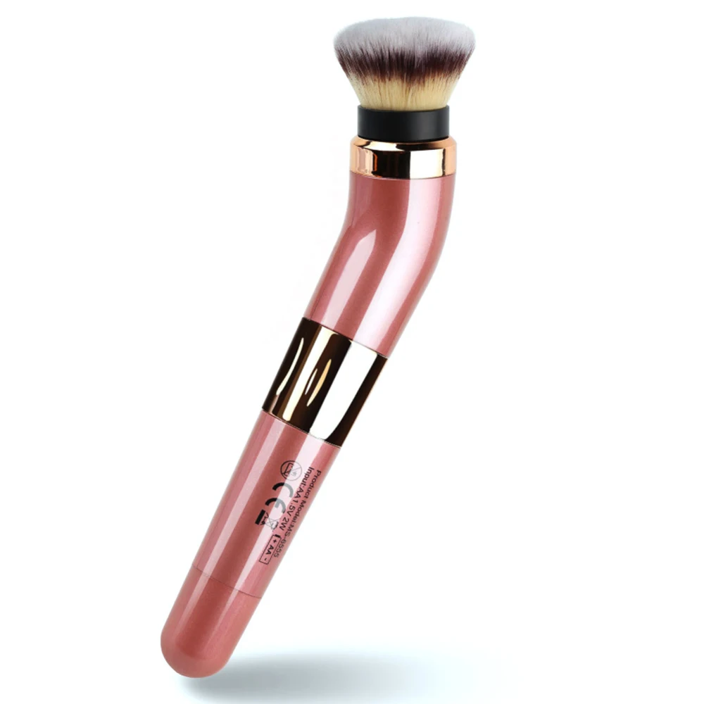 

New Automatic Electric Makeup Brush 360 Degree Rotating USB Rechargeable Smart Cosmetics Blushes Kit With 2 Make-up Head Brush
