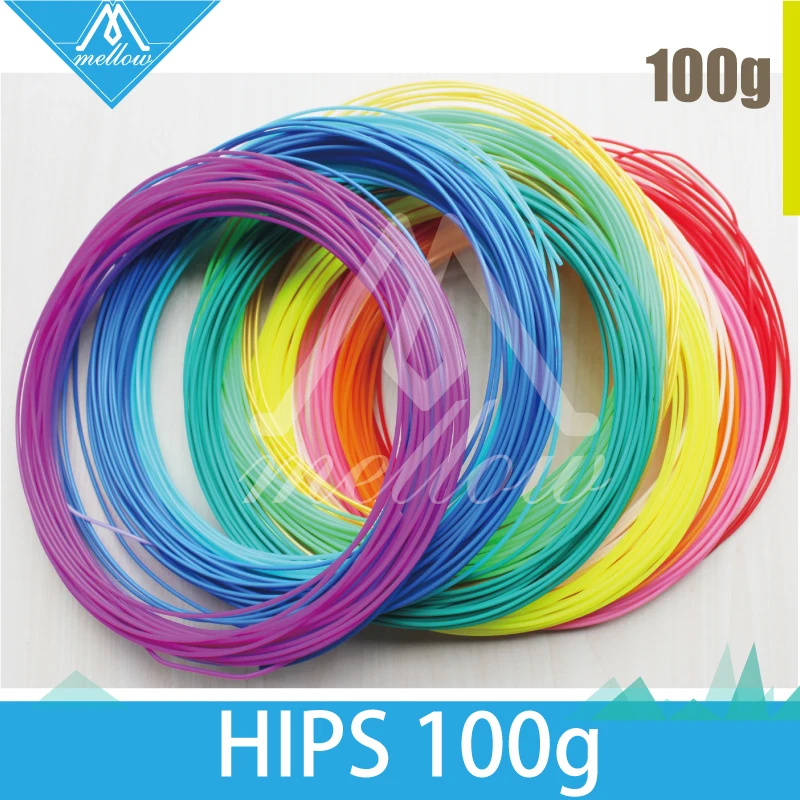 

100g 3D Printer HIPS Filament 1.75 MM / 3.0 MM 3D Printer Filament ABS / PLA / HIPS RepRap Makerbot