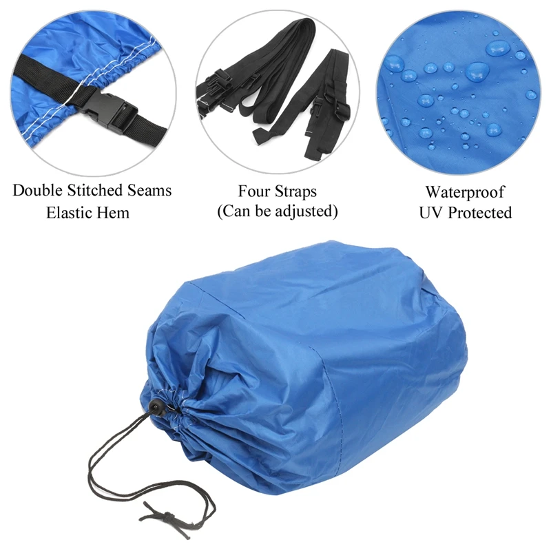 

Outdoor Heavy Fishing Ski Boat Cover Yacht Cover 210D Speed Boat Cover 11-13 Inch 14-16 Inch 17-19 Inch V-Type Hull Waterproof