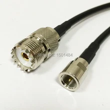 Разъем UHF Jack SO239 переключатель FME штыревой разъем соединительного кабеля RG58 по оптовой цене Быстрая 50 см/2" адаптер