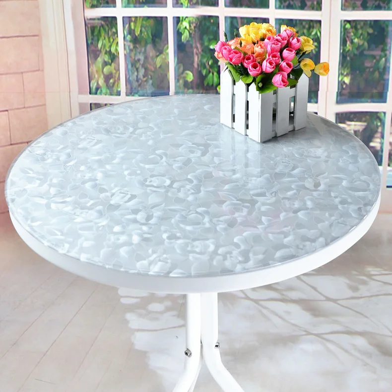  2019 new arrival pvc table cloth home textile home table protector sofa glass crystal board placema