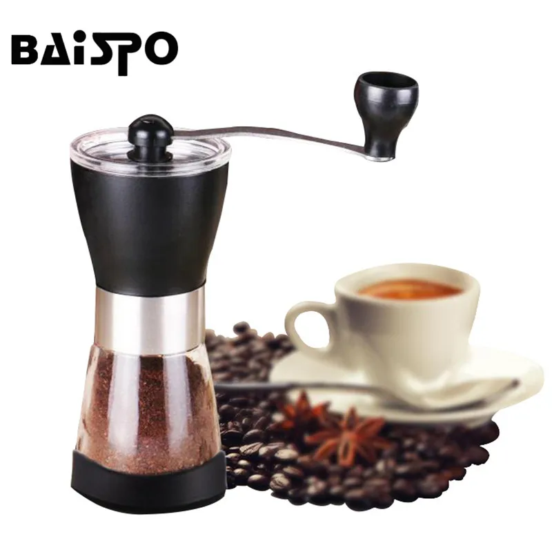 Baispo دليل طاحونة القهوة السيراميك الأساسية طاحونة القهوة جهة coffeeware الفلفل التوابل مطحنة حبوب البن طاحونة المحمولة آلة Baispo دليل طاحونة القهوة السيراميك الأساسية طاحونة القهوة جهة coffeeware الفلفل التوابل مطحنة حبوب البن طاحونة المحمولة آلة