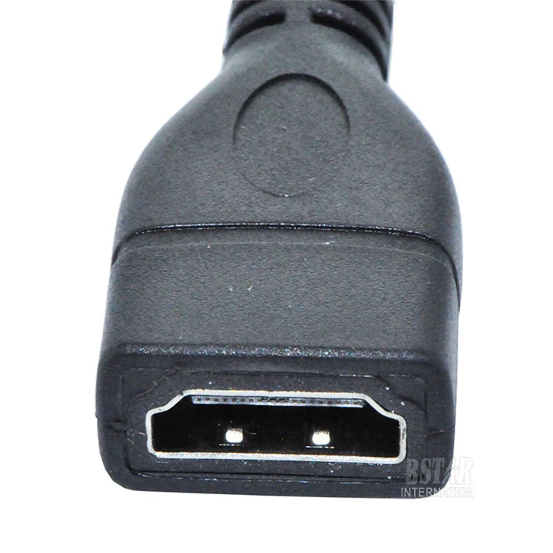 Противоположный правый угол 90 градусов мини HDMI штекер гнездо конвертер адаптер