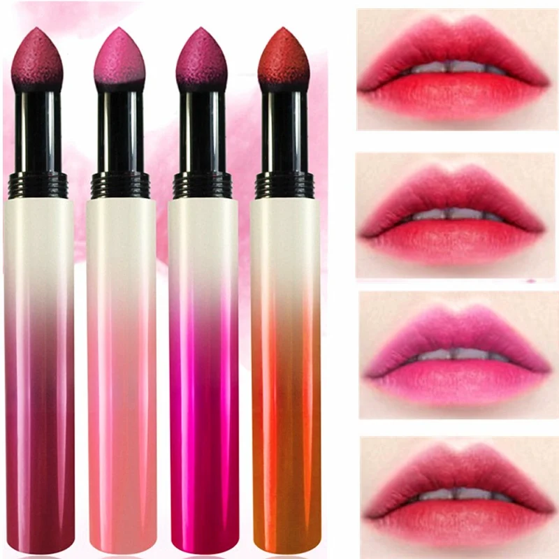 Makeup Lip Tint Matte Lipstick Silky Air Cushion Powder Lip Stick Long-Lasting Lip Gloss Smooth Makeup Lip Tint Matte Lipstick Silky Air Cushion Powder Lip Stick Long-Lasting Lip Gloss Smooth