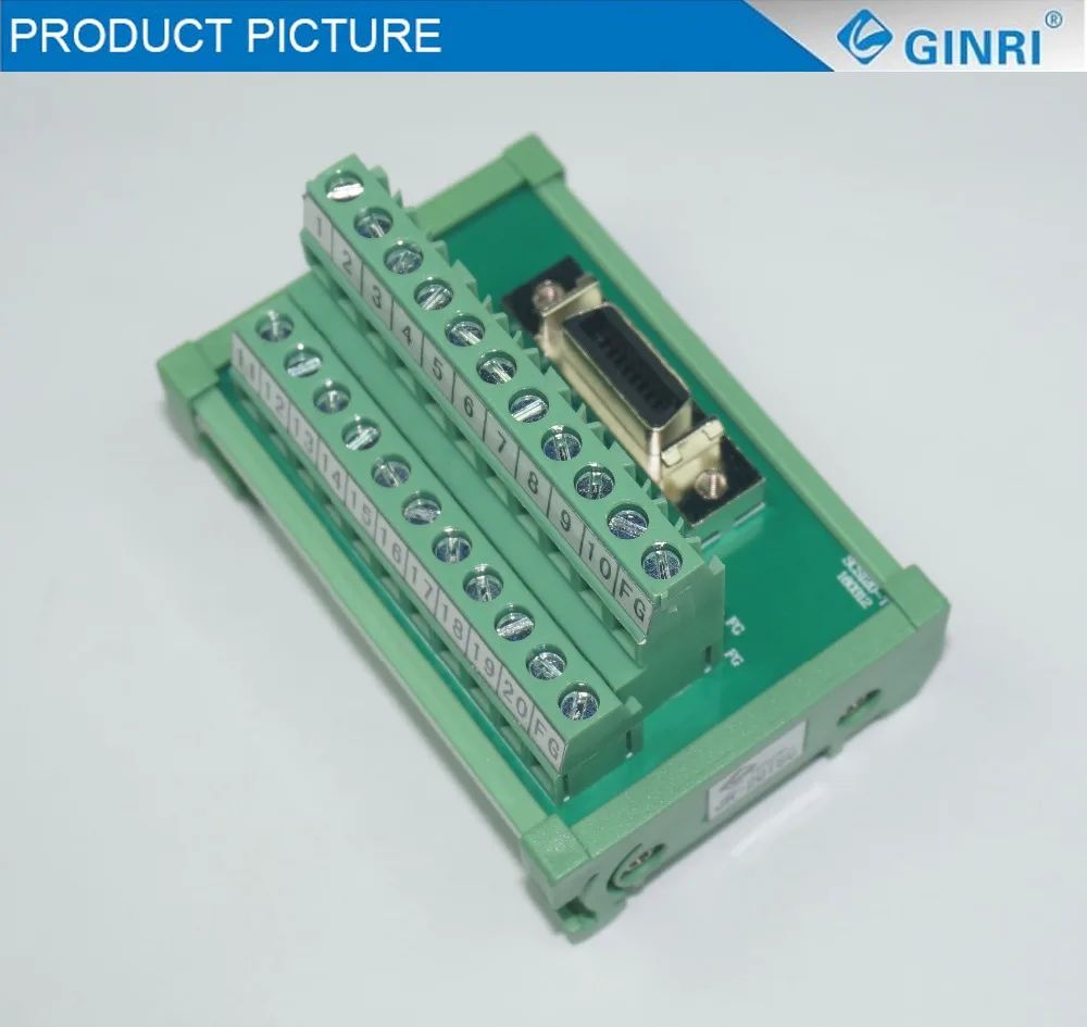 Ginri JR 20TSC 1A DC24V SCSI разъем teminal блок преобразования PLC SMS терминал доска|board|board boardboard