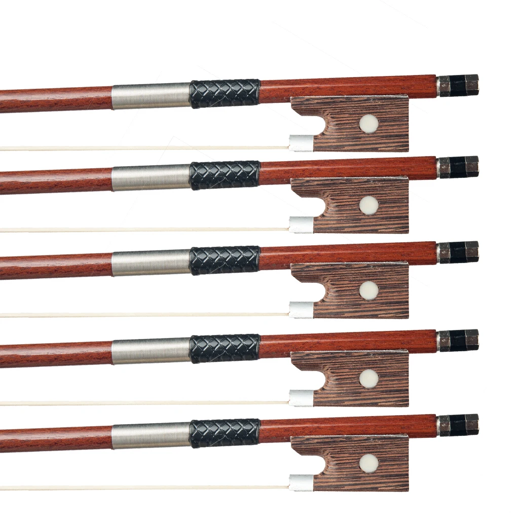 Tooyful Pack/5pcs 1/2 Violin Fiddle Bows 62.5cm/24.6inch for Students Beginners Perform Practice Accessory