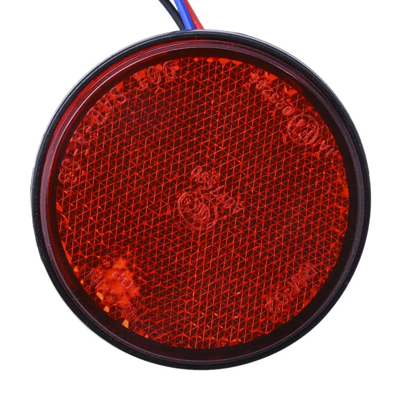 Авто Мото 24 SMD LED автомобилей мотоцикл фары лампы круглый Отражатели мотобайк светодиодные фонари красный, белый желтый свет 12 В