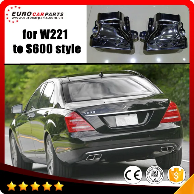 

S600 exhaust tips OE style fit for S-CLASS W221 S600 OE style stainless steel