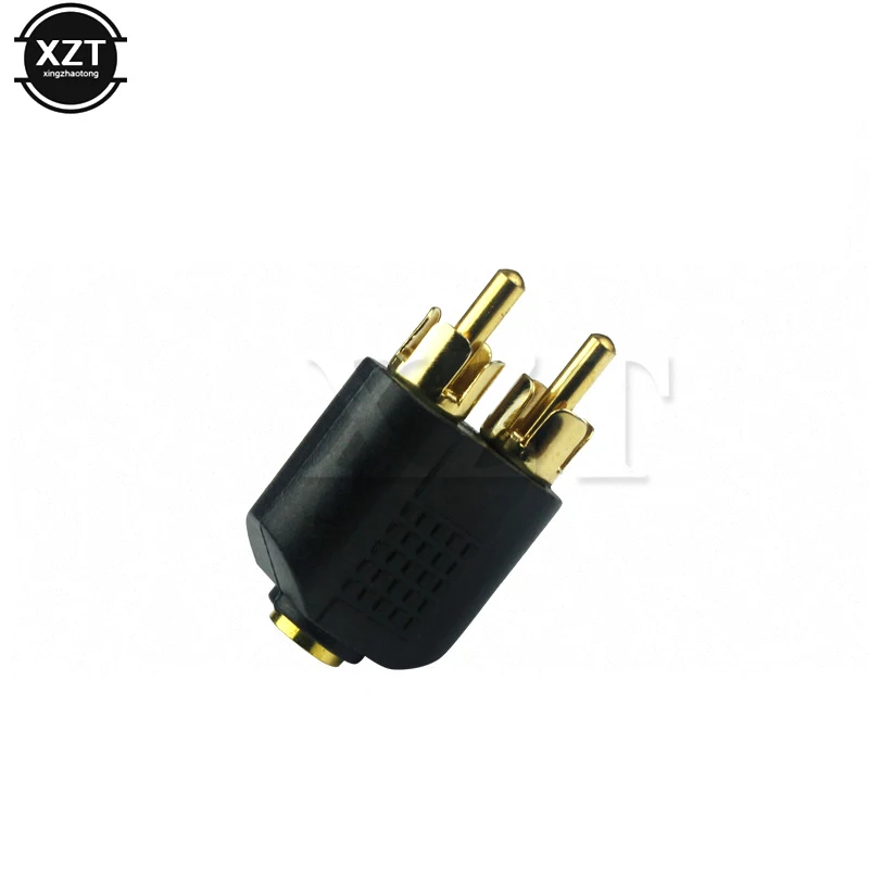 1pc for Speaker Power Amplifier 3.5mm Audio Stereo Jack Female To 2 RCA