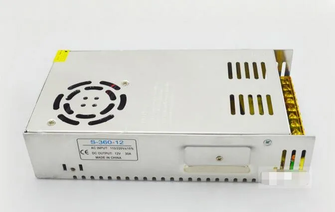 1 piece AC 110V 220V to DC 12V 30A 360W Regulated Switching Power Supply Converters Transformer Metal Case for LED Strip Light