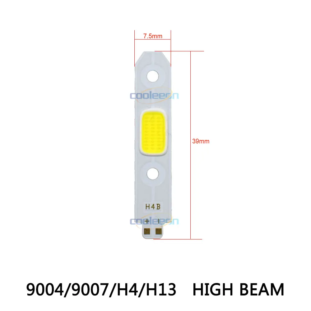 S2 Car Headlight LED Light Source COB Bulb Chip On Board Lamp 10W DC 9V for Auto Headlamp H4 H1 H7 H8 H11 HB3 Lighting Source (3)