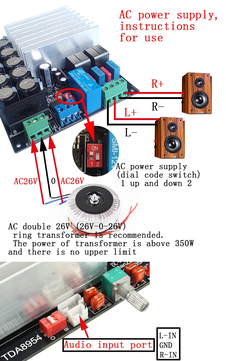 Ультра TDA8950 TDA8954 210 Вт+ 210 Вт 2,0 после двухканального класса D Цифровой HIFI готовой усилитель мощности плата D4-001