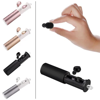 

Portable True Wireless Earbuds TWS 18 Mini Headphone Bluetooth 4.2 Earphone 450mAH Charger Box for iphone and andriods