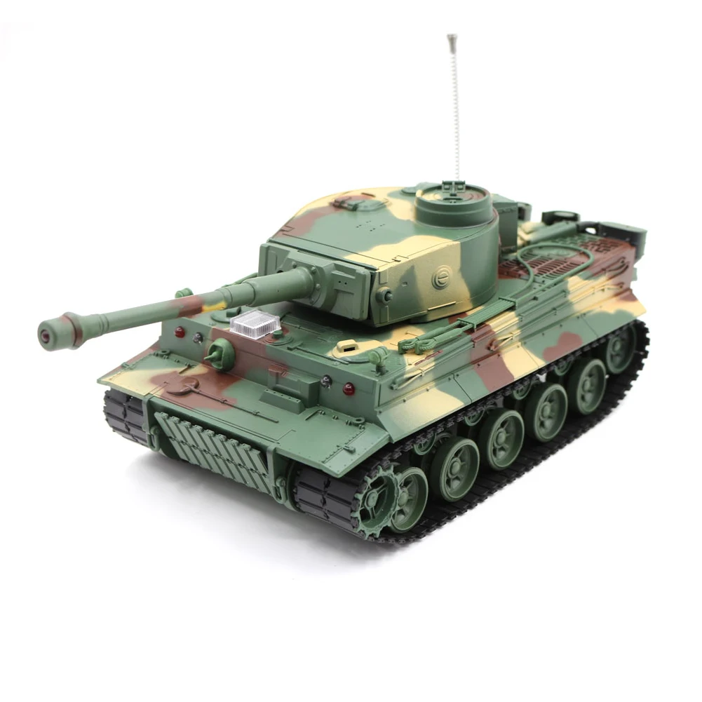 3828 1/26 масштаб Немецкий тигр Panzer 27 МГц RC боевой танк с имитацией звука и светильник