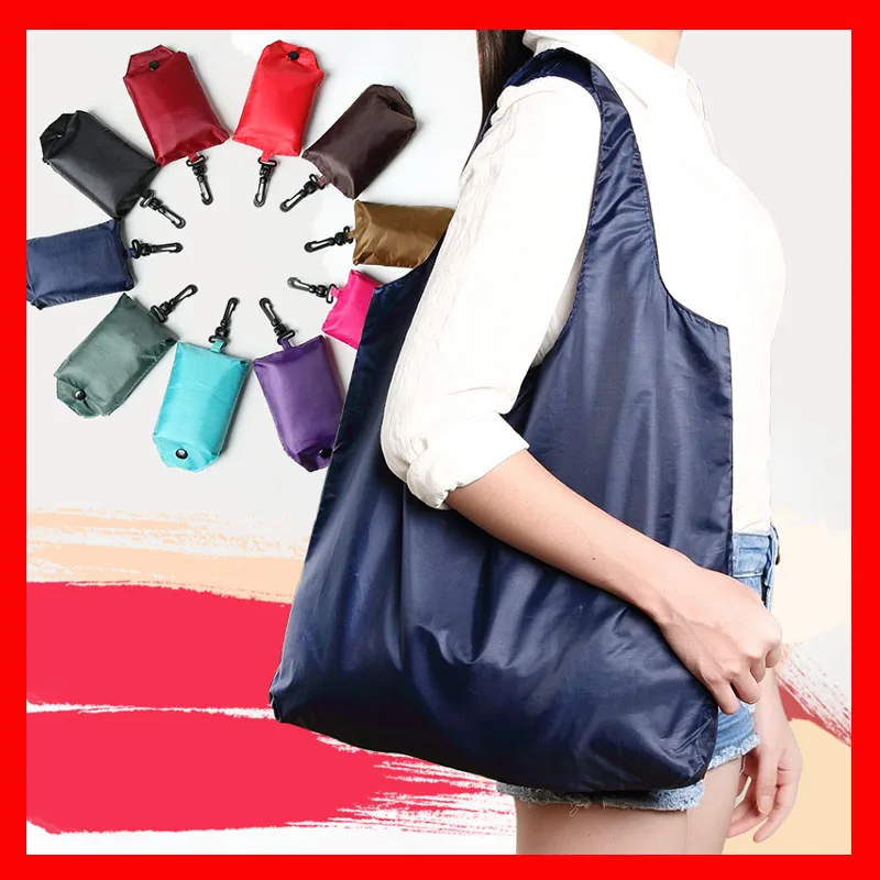 

100 pieces/lot supermarket reusable shopping bag foldable