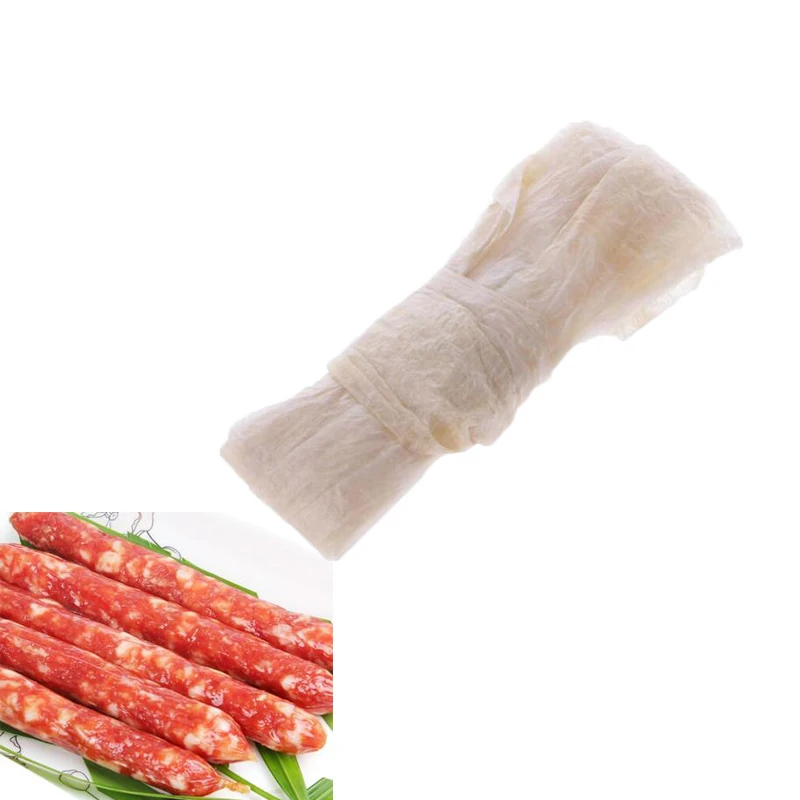 

Urijk 2.5m DIY Air Dried Sheep Sausage Fine Wide-style Sausage Meat Casing Hot BBQ Grilled Salami Food Maker Kitchen