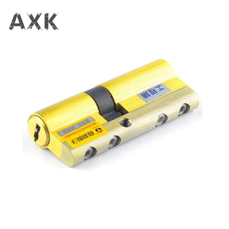 

105eccentricity=32.5+72.5 copper blade double side security door lock double open anti-Snap anti-drill hardware