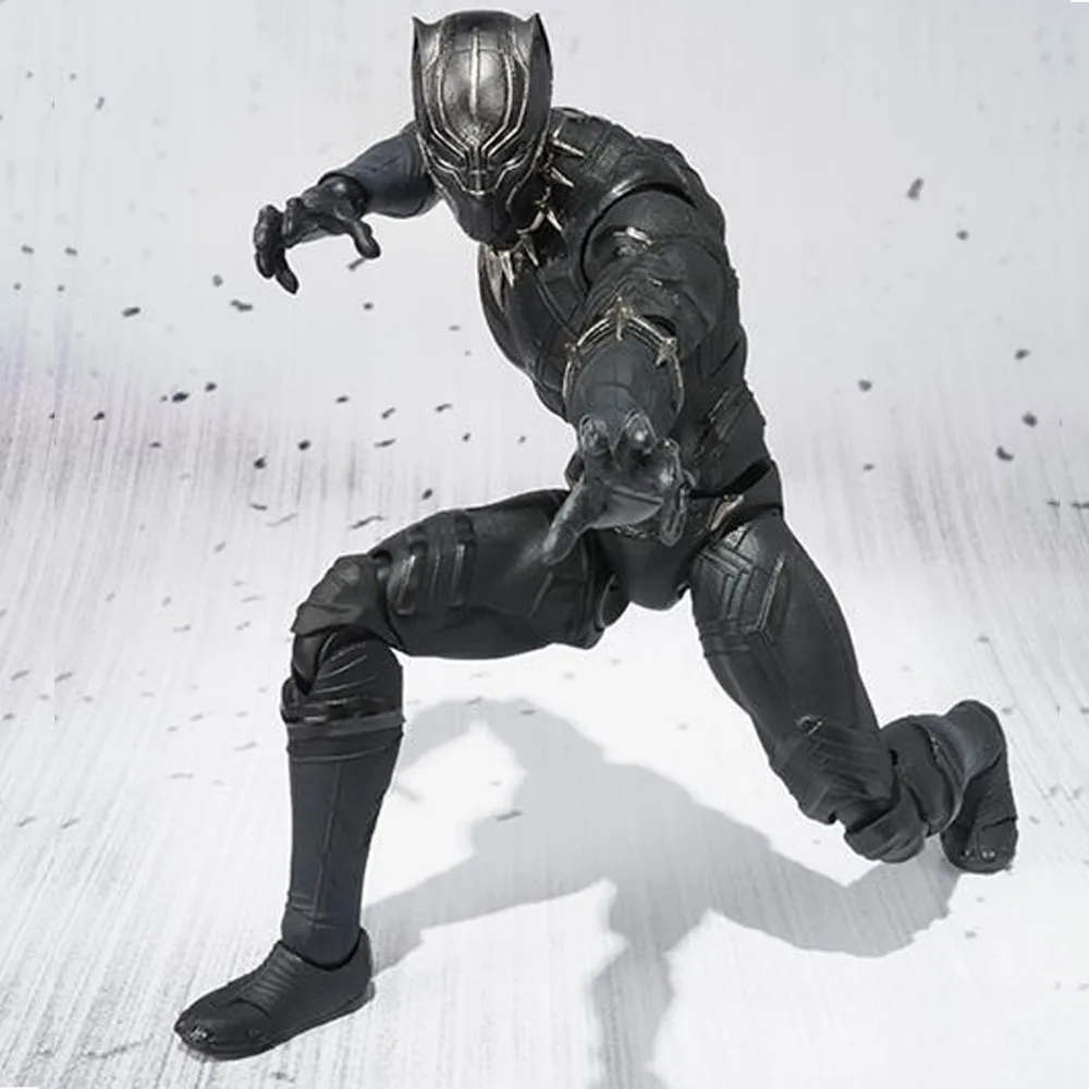 SHFiguarts Черная пантера гражданская война Капитан Америка фигурку 6.3 &quotБесплатная