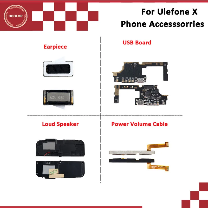 Ocolor для Ulefone X Кнопка питания Клавиша громкости гибкий кабель наушники запасные